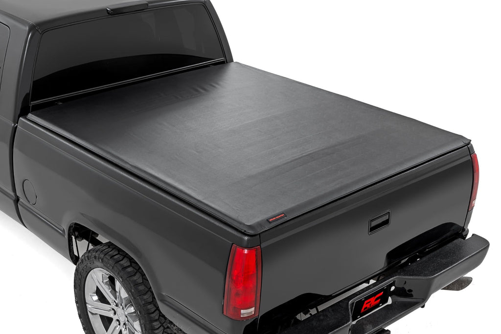 Soft Roll Up Bed Cover 6 Foot 7 Inch Bed Silverado/Sierra 1500 (00-06 & Classic) Rough Country