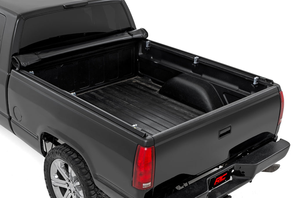 Soft Roll Up Bed Cover 6 Foot 7 Inch Bed Silverado/Sierra 1500 (00-06 & Classic) Rough Country