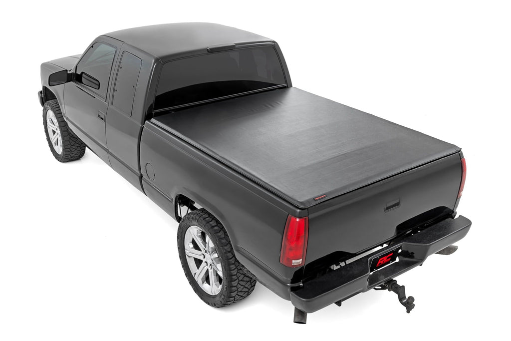 Soft Roll Up Bed Cover 6 Foot 7 Inch Bed Silverado/Sierra 1500 (00-06 & Classic) Rough Country
