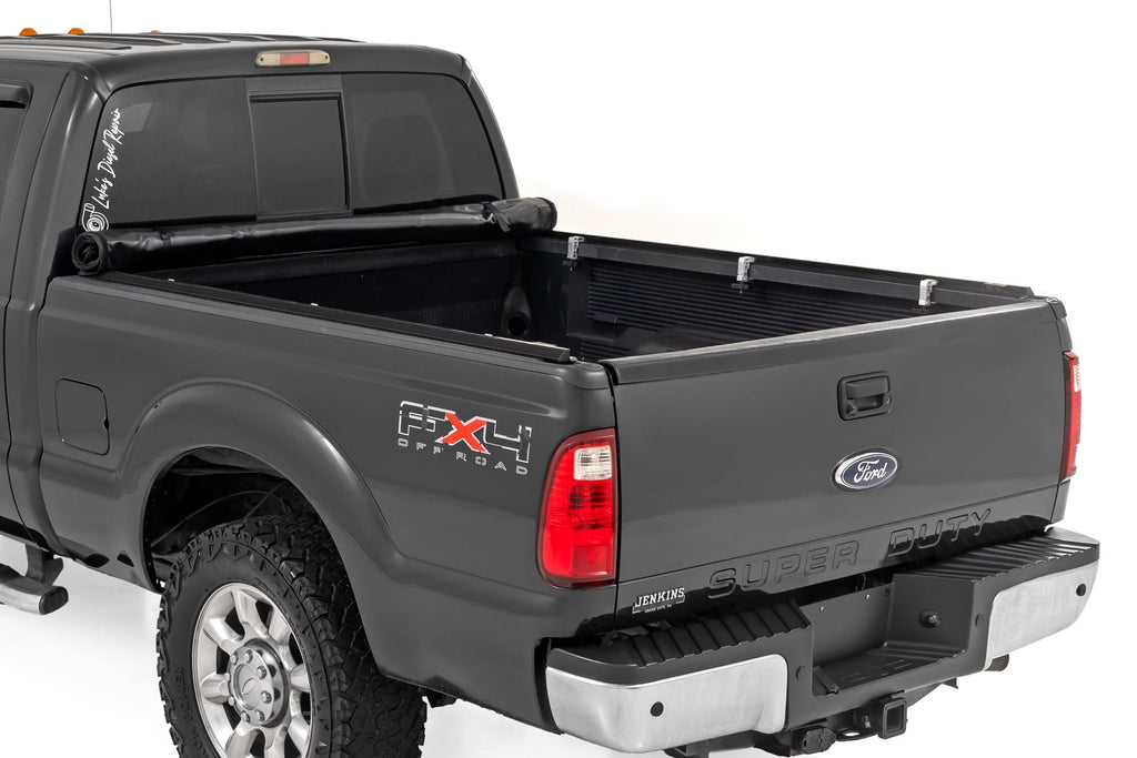 Soft Roll Up Bed Cover 6 Foot 10 Inch Bed Ford F-250/F-350 Super Duty (99-16) Rough Country