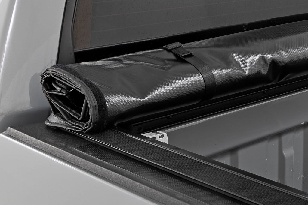 Soft Roll Up Bed Cover 6 Foot 7 Bed Toyota Tundra 2WD/4WD (2007-2021) Rough Country