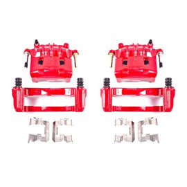 Power Stop 16-17 Subaru Crosstrek Front Red Calipers w/Brackets - Pair