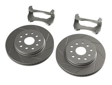 Cargar imagen en el visor de la galería, 07-18 Wrangler JK Front Performance Big Rotor Kit w/ Slotted Rotors 5x5 Inch &amp; 5x5.5 Inch TeraFlex