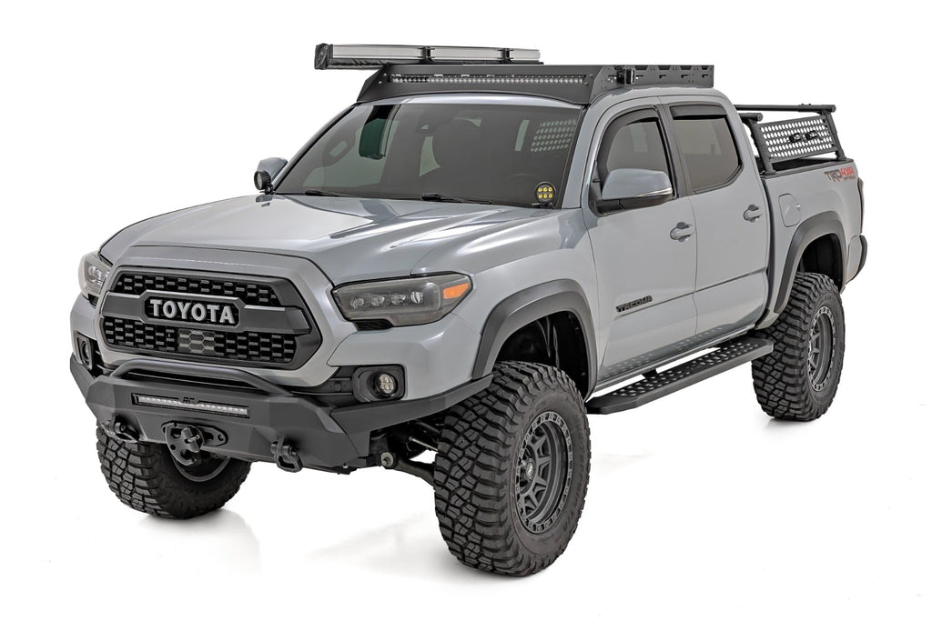 RPT2 Running Board Double Cab Black Toyota Tacoma 2WD/4WD (2016-2023) Rough Country
