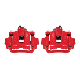 Power Stop 03-09 Toyota 4Runner Rear Red Calipers w/Brackets - Pair