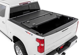 Hard Low Profile Bed Cover 5 Foot 9 Inch Bed Rail Caps Silverado/Sierra 1500/2500HD/3500HD (14-19 & Classic) Rough Country