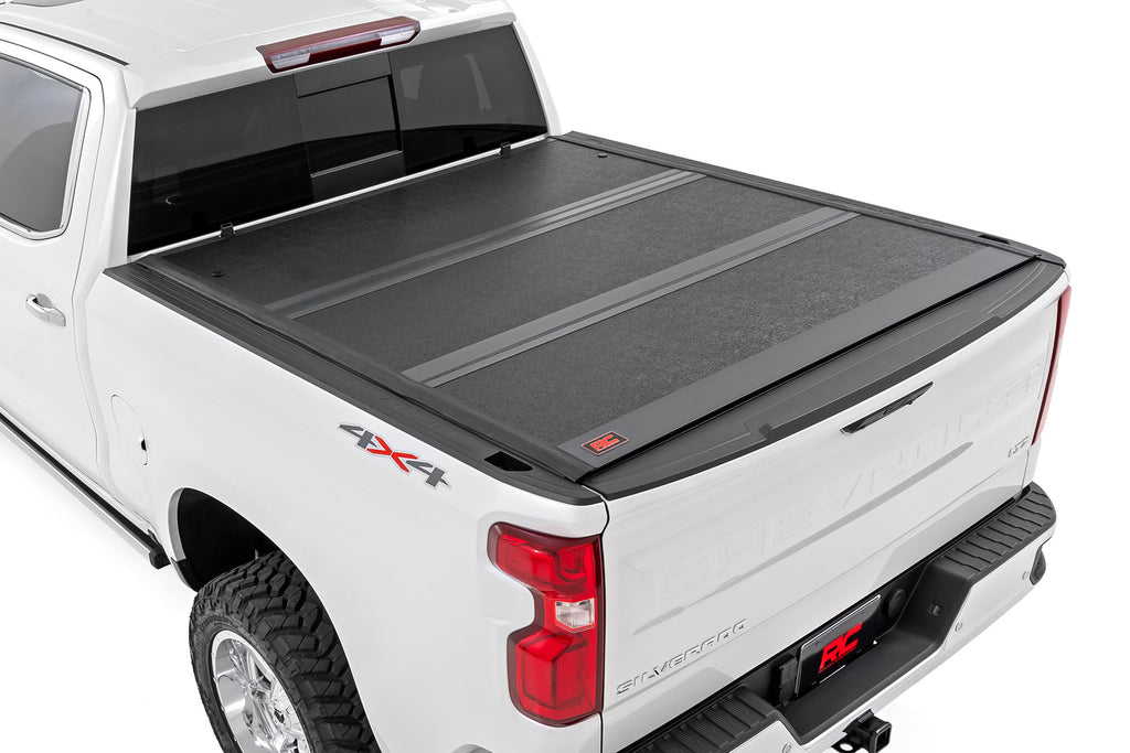 Hard Low Profile Bed Cover 6 Foot 7 Inch Bed Rail Cap Silverado/Sierra 1500/2500HD/3500HD (14-19 & Classic) Rough Country
