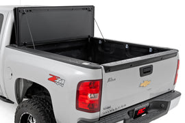 Hard Tri-Fold Flip Up Bed Cover 5 Foot 9 Inch Bed Silverado/Sierra 1500 (07-13) Rough Country