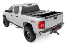 Load image into Gallery viewer, Hard Tri-Fold Flip Up Bed Cover 5 Foot 9 Inch Bed Silverado/Sierra 1500 (07-13) Rough Country