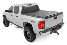 Load image into Gallery viewer, Hard Tri-Fold Flip Up Bed Cover 5 Foot 9 Inch Bed Silverado/Sierra 1500 (07-13) Rough Country