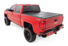Load image into Gallery viewer, Hard Tri-Fold Flip Up Bed Cover 6 Foot 7 Inch Bed Rail Cap Silverado/Sierra 1500/2500HD/3500HD (14-19) Rough Country