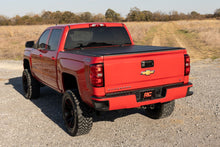 Load image into Gallery viewer, Hard Tri-Fold Flip Up Bed Cover 6 Foot 7 Inch Bed Rail Cap Silverado/Sierra 1500/2500HD/3500HD (14-19) Rough Country