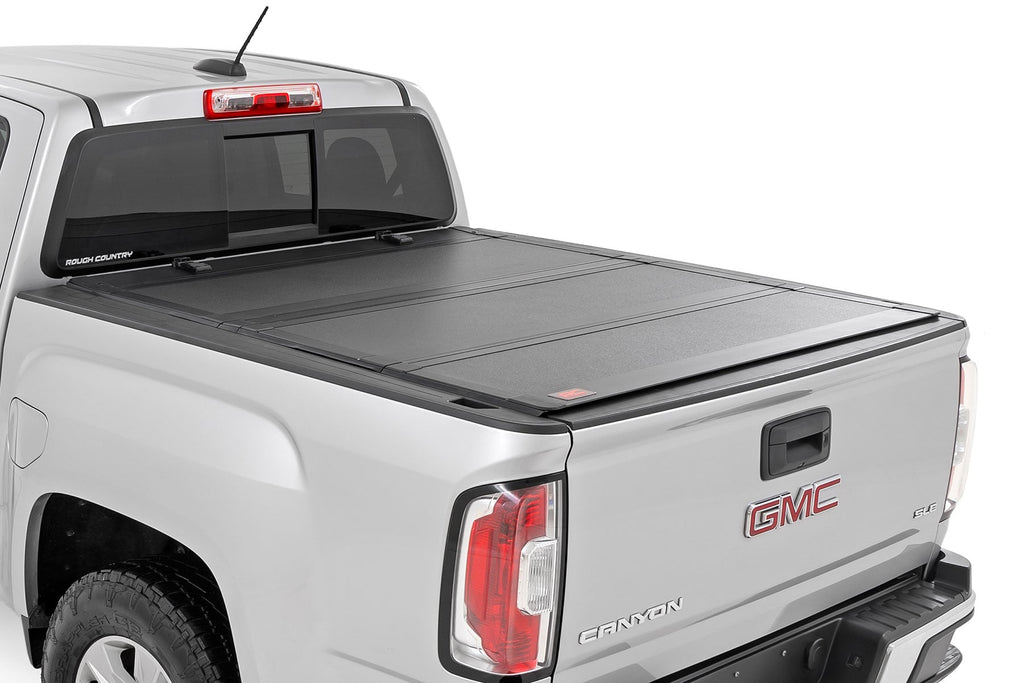 Hard Tri-Fold Flip Up Bed Cover 5 Foot Bed Chevy/GMC Canyon/Colorado (15-26) Rough Country