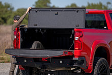 Load image into Gallery viewer, Hard Tri-Fold Flip Up Bed Cover 6 Foot 7 Inch Bed Chevy/GMC Sierra 1500 (19-26)/Silverado 1500 (19-26) Rough Country