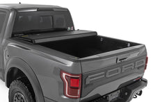 Load image into Gallery viewer, Hard Tri-Fold Flip Up Bed Cover 5 Foot 7 Inch Bed Ford F-150 (21-26)/F-150 Lightning (22-26) Rough Country