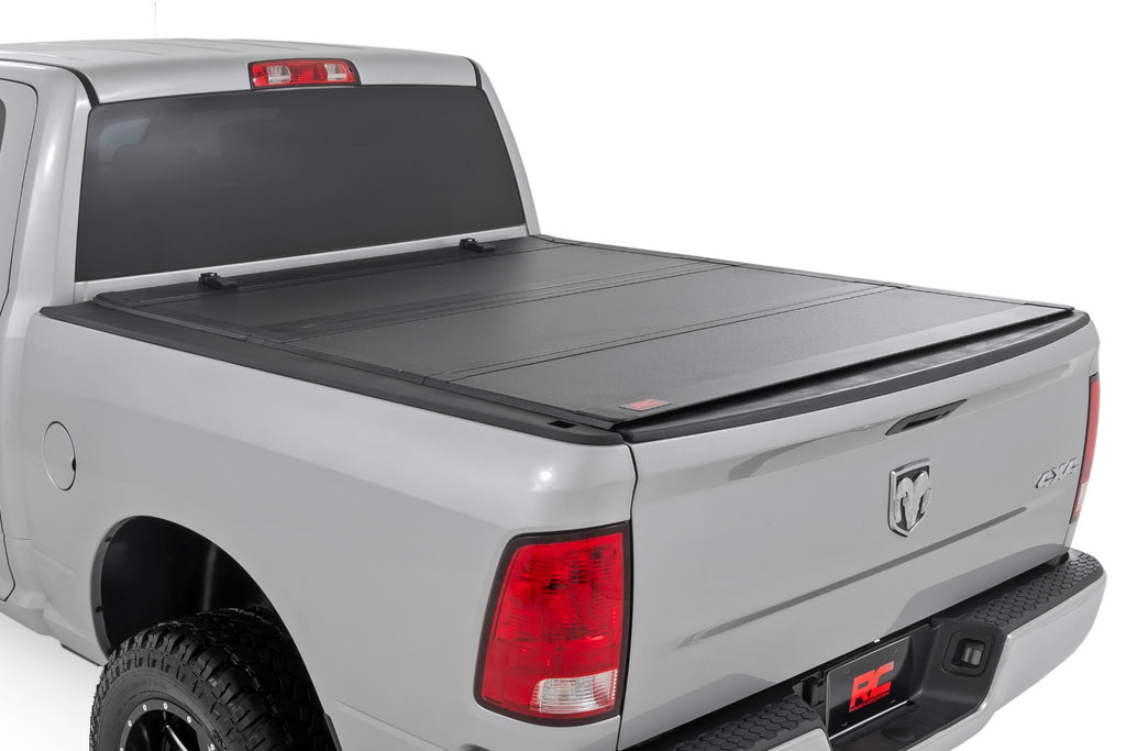Hard Tri-Fold Flip Up Bed Cover 6 Foot 4 Inch Bed Ram 1500/2500/3500 (10-25 & Classic) Rough Country