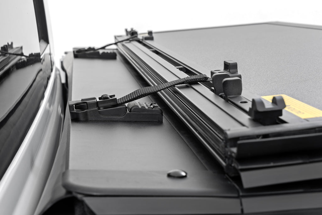 Hard Tri-Fold Flip Up Bed Cover 5 Foot 7 Inch Toyota Tundra 2WD/4WD (2022-2026) Rough Country