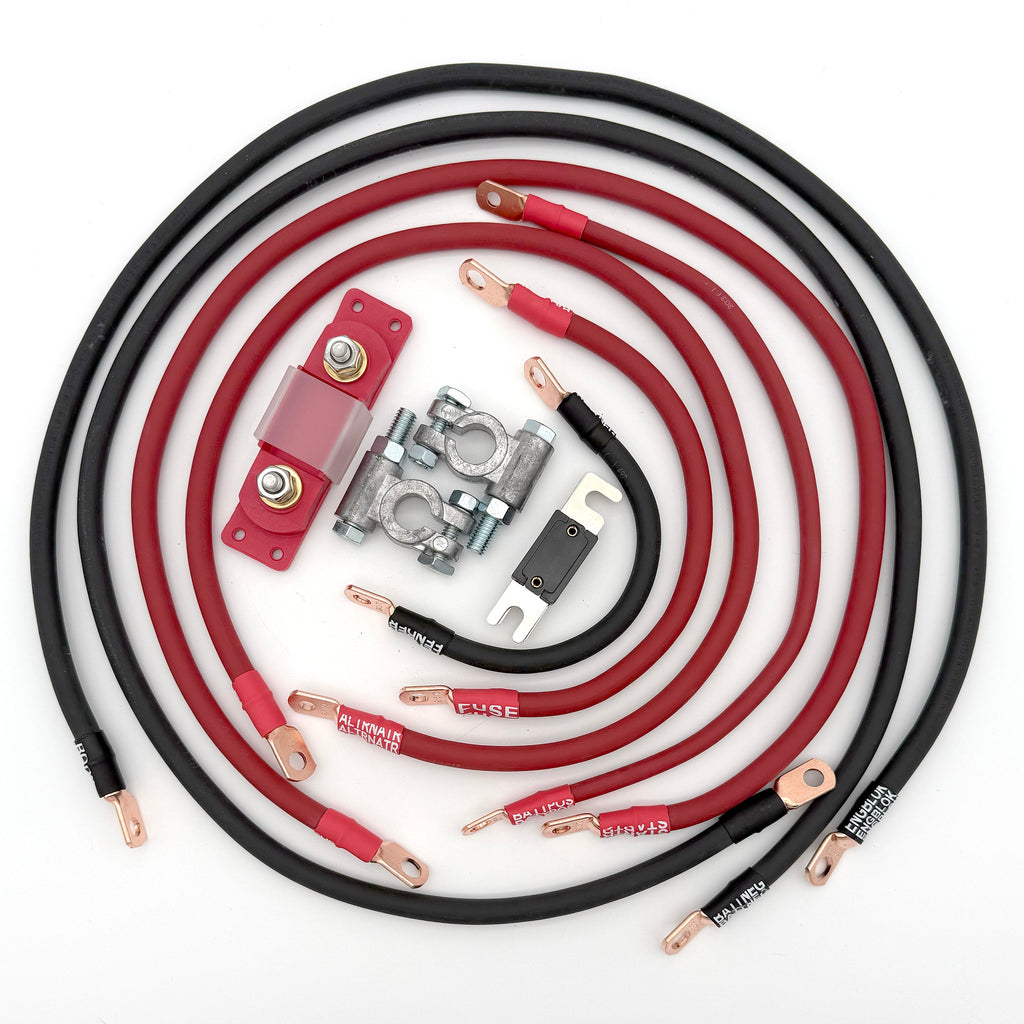 Big 7 Battery Cable Kit Gen 4 - 2003 - 2009 Toyota 4Runner & 03 - 09 Lexus GX470