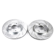 Cargar imagen en el visor de la galería, Power Stop 06-12 Mitsubishi Eclipse Front Evolution Drilled &amp; Slotted Rotors - Pair