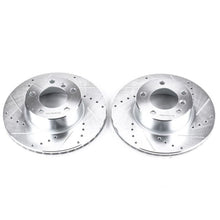 Cargar imagen en el visor de la galería, Power Stop 01-03 BMW 525i Front Evolution Drilled &amp; Slotted Rotors - Pair