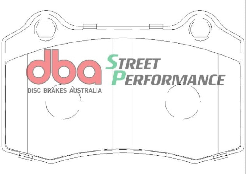 DBA 92-02 Dodge Viper Pastillas de freno delanteras SP Performance