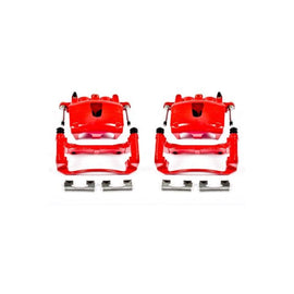 Power Stop 06-10 Jeep Commander Front Red Calipers w/Brackets - Pair