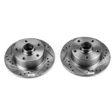 Cargar imagen en el visor de la galería, Power Stop 96-01 Audi A4 Rear Evolution Drilled &amp; Slotted Rotors - Pair