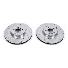 Cargar imagen en el visor de la galería, Power Stop 11-18 BMW X5 Front Evolution Drilled &amp; Slotted Rotors - Pair