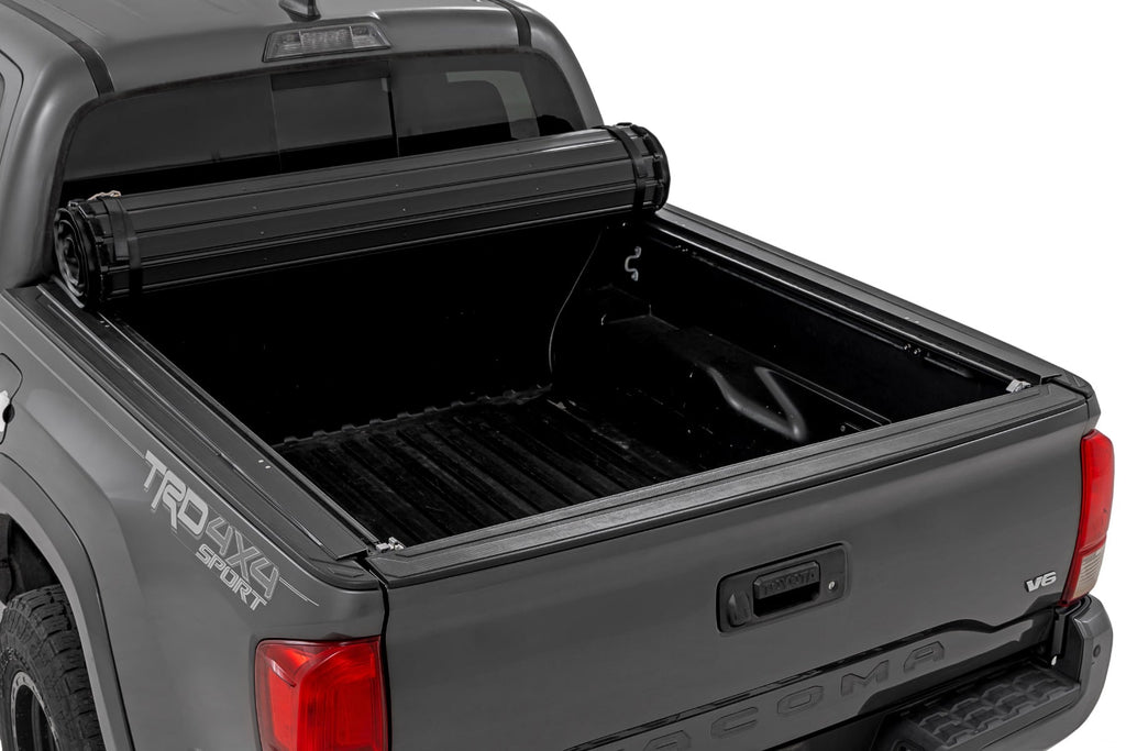 Hard Roll Up Bed Cover 5 Foot Bed Toyota Tacoma 2WD/4WD (2016-2023) Rough Country