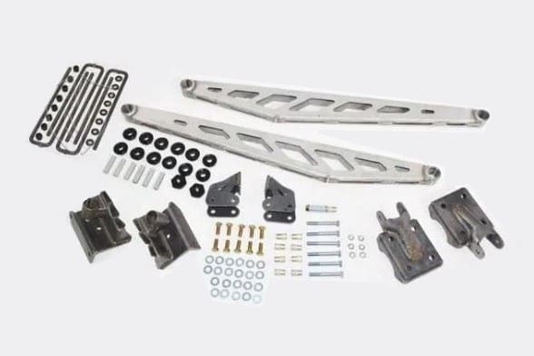 McGaughy's Traction Bar Kit 2014-2018 Silverado/Sierra 1500 Crew Cab Raw Finish