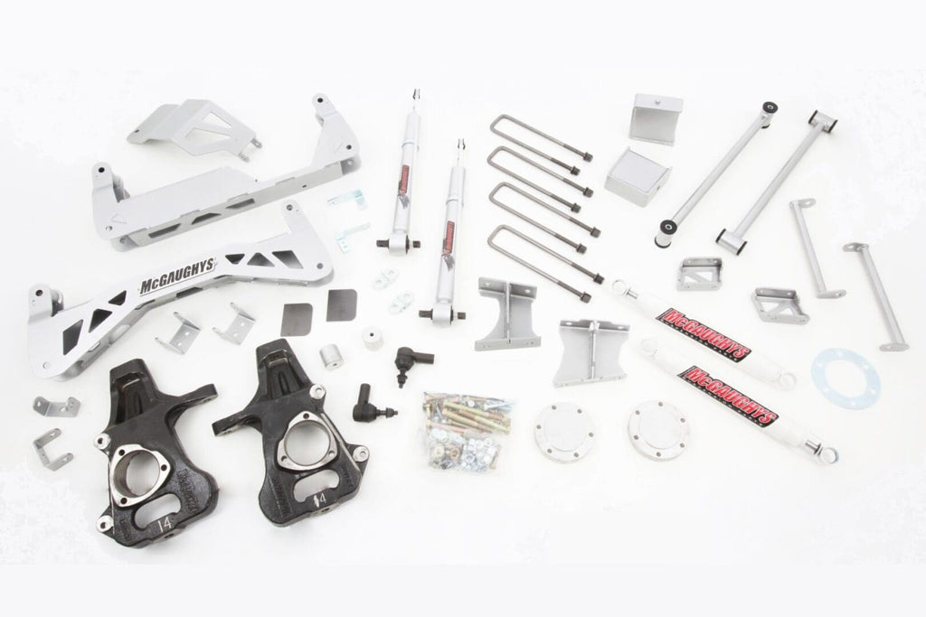 McGaughy's 7-9 Inch Premium Lift Kit 2014-2018 Silverado/Sierra 1500 with Stamped Steel/ Alum Control Arms 4WD