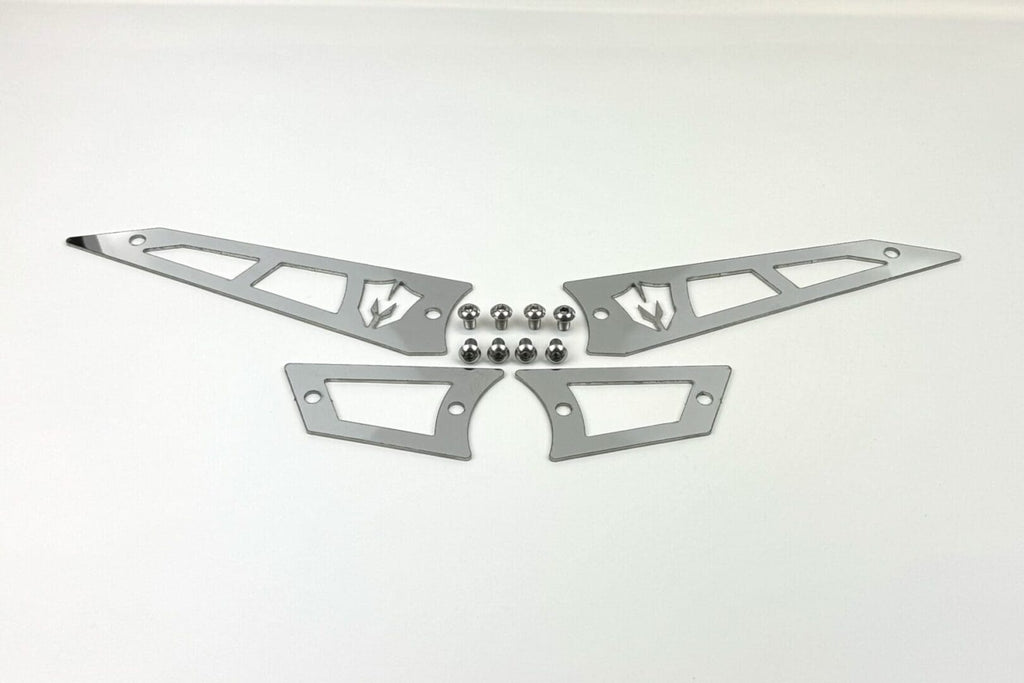 McGaughy's Replacement Stainless Steel Badges for Upper Control Arms 2019-2026 Silverado/Sierra 1500