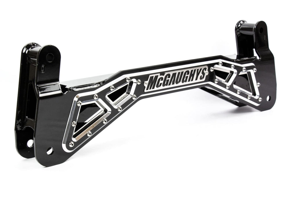 McGaughy's Billet Face Plate fits 7-9 Inch S/S Crossmember 2011-2019 Silverado/Sierra 2500/3500 Black