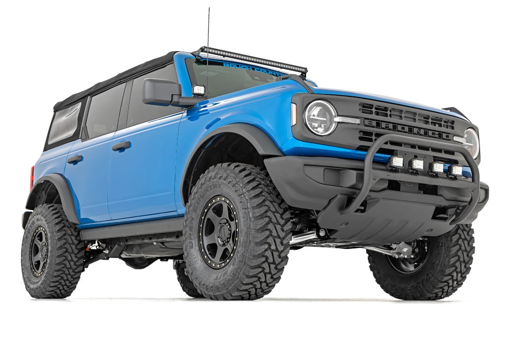 Nudge Bar 3.5 Inch Round Led (x4) Ford Bronco 4WD (2021-2025) Rough Country