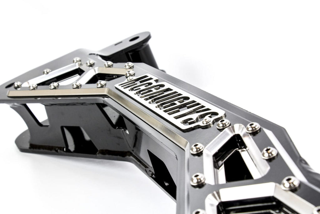 McGaughy's Billet Face Plate fits 7-9 Inch S/S Crossmember 2020-2026 Silverado/Sierra 2500/3500 Black