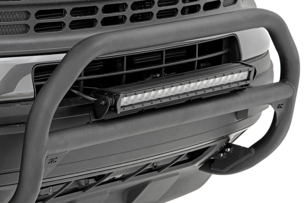 Nudge Bar 20 Inch Chrome Series Single Row LED 21-Up Ford Bronco Sport Rough Country