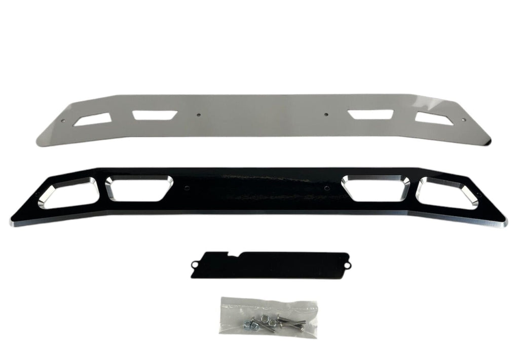 McGaughy's Billet Face Plate fits 4 Inch Crossmember 2020-2026 Silverado/Sierra 2500/3500 Black