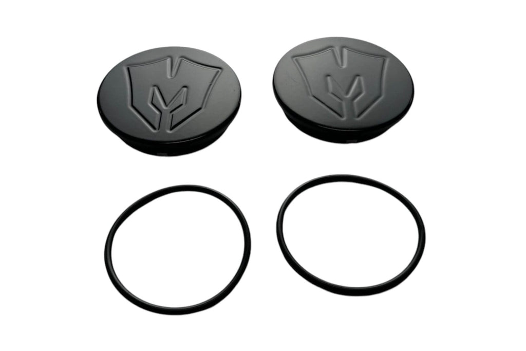 McGaughy's Billet Ball Joint Caps Black Fits Upper Arms 2007-2026 Silverado/Sierra 1500 2011-2026 Silverado/Sierra 2500/3500