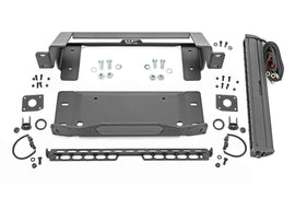 High Winch Mount All Models 20 Inch Black Single Row LED Ford Bronco (21-25) Rough Country