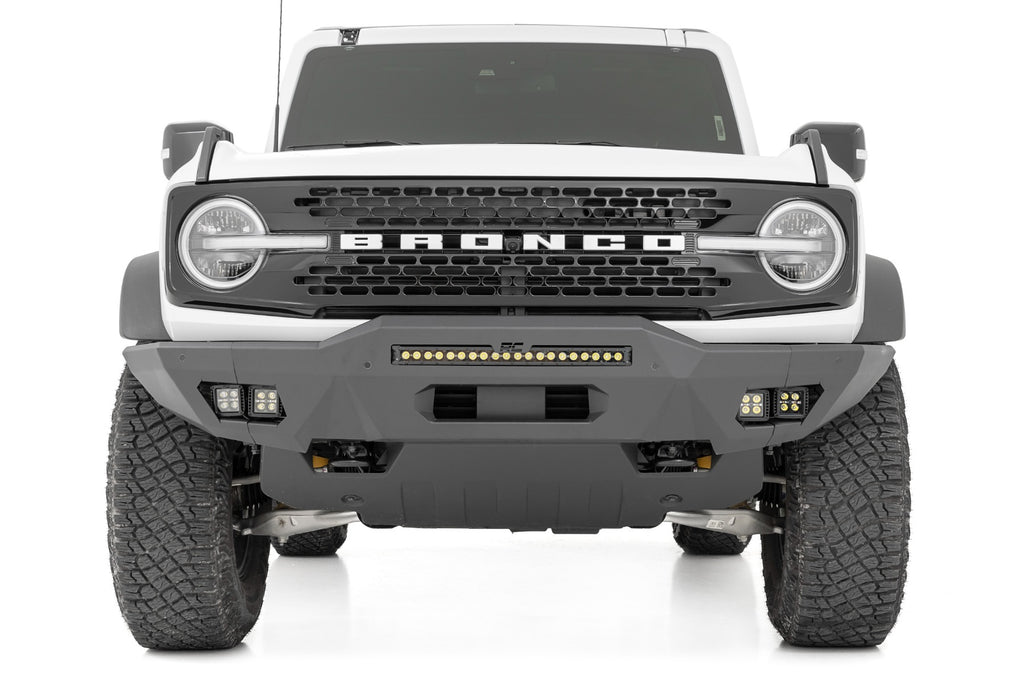 Front Bumper Modular Full Wings Amber DRL Ford Bronco 4WD (2021-2025) Rough Country
