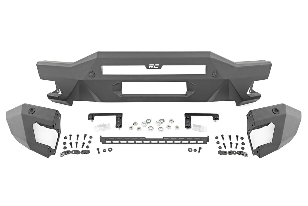 Front Bumper Modular Full Wings Flood Fog Ford Bronco 4WD (21-25) Rough Country
