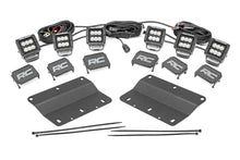 Load image into Gallery viewer, LED Light Kit Fog Mount Triple 2 Inch Black Pair Flood Ford Bronco (21-25) Rough Country