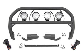Nudge Bar 4 Inch Round Led (x4) OE Modular Steel Ford Bronco 4WD (21-25) Rough Country