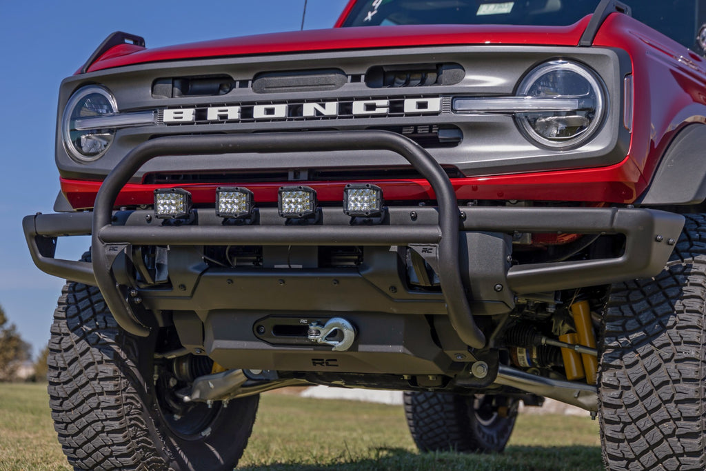 Nudge Bar 3 Inch Wide Angle Led (x4) Oe Modular Steel Ford Bronco (21-25) Rough Country