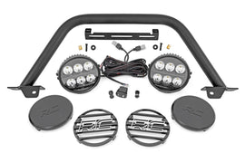 Safari Bar 6.5 Inch Round LED OE Modular Steel Ford Bronco 4WD (21-25) Rough Country