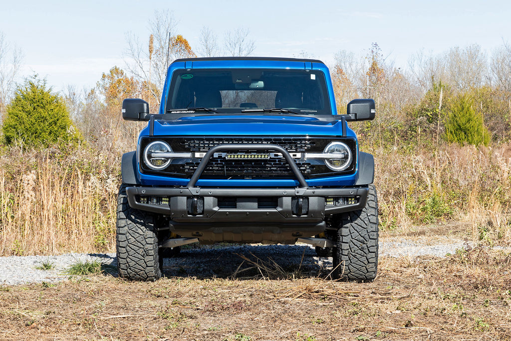 Safari Bar 12 Inch LED Light Bar Black Single Row OE Modular Steel Ford Bronco (21-25) Rough Country