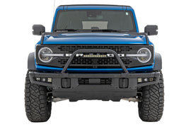 Safari Bar 12 Inch LED Light Bar Black DRL Single Row OE Modular Steel Ford Bronco (21-25) Rough Country