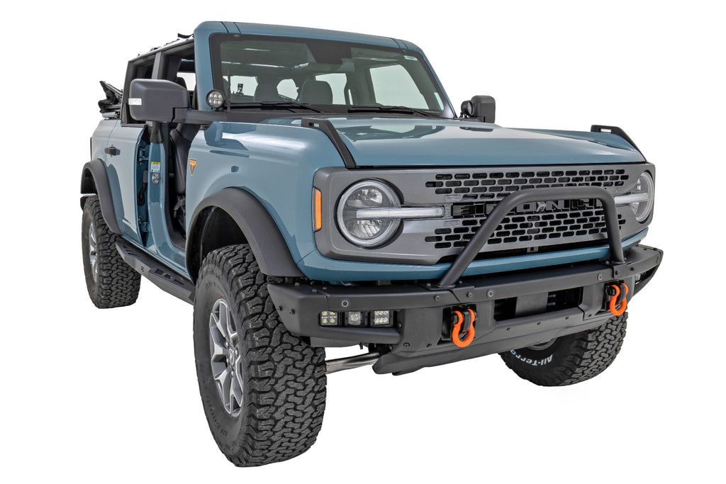 Safari Bar 12 Inch LED Light Bar Black Dual Row OE Modular Steel Ford Bronco (21-25) Rough Country