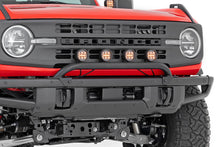 Load image into Gallery viewer, Light Bar Mount 3.5 Inch Round LED (Quad) Black Amber DRL OE Modular Steel Ford Bronco (21-24) Rough Country