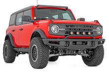 Load image into Gallery viewer, Light Bar Mount 3.5 Inch Round LED (Quad) Black Amber DRL OE Modular Steel Ford Bronco (21-24) Rough Country